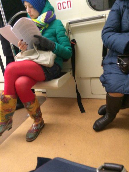 Быть модным модно. Модные люди из метро