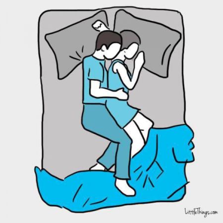 Как совместные позы во сне описывают ваши отношения
