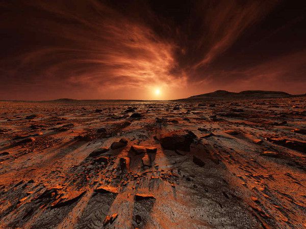 На Марсе была плотная атмосфера и вода в виде жидкости или пара