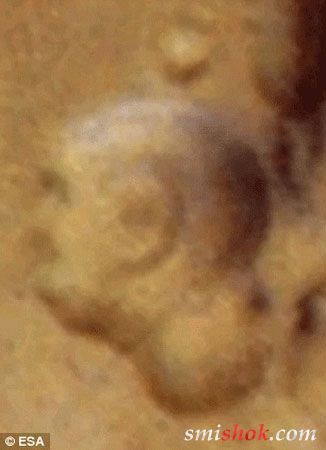 На поверхні Червоної планети виявлено зображення людського обличчя