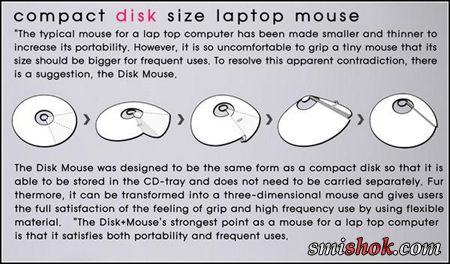 Компактна мишка-диск disk + Mouse