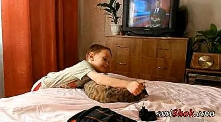 Не обижай кота, сынок!