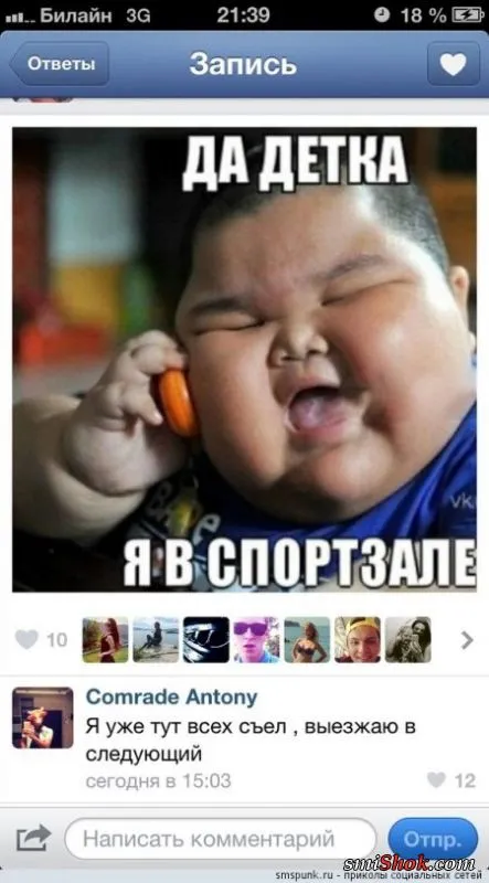 Прикольные комментарии и переписки