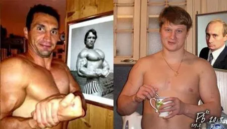 Фотоподборка фото приколов в двух страницах