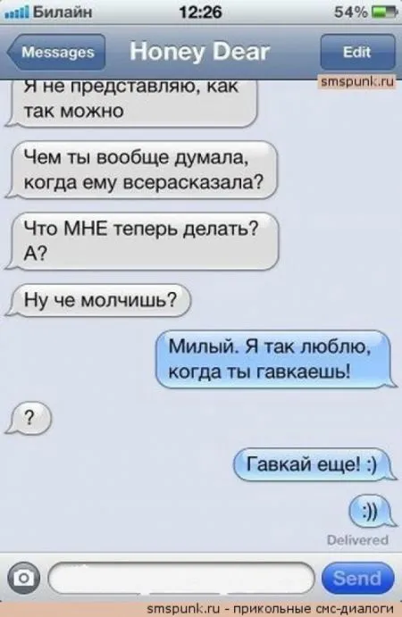 Прикольные смс-диалоги, которые читать так весело