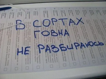 Самые смешные бюллетени. На выборах Президента Украины 2014