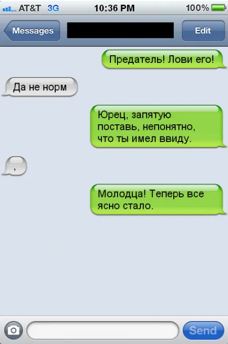 Забавные диалоги, переписки из рунета