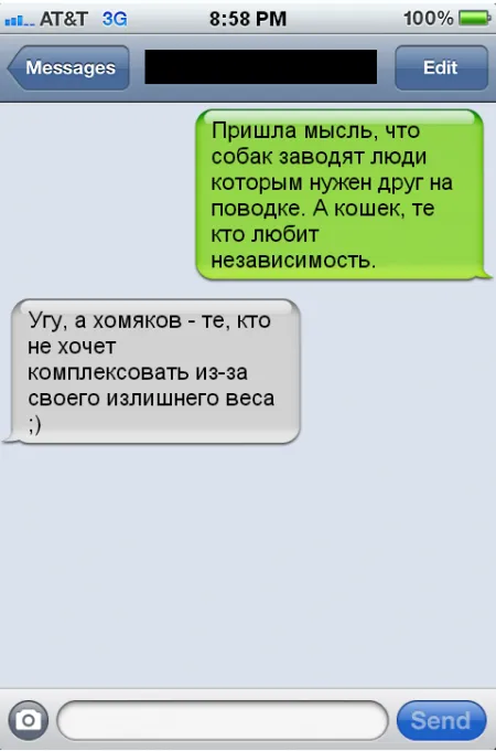 Забавные диалоги, переписки из рунета
