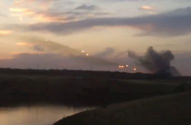 Россиянин снял видео обстрела Украины ''Градами'' с российской территории