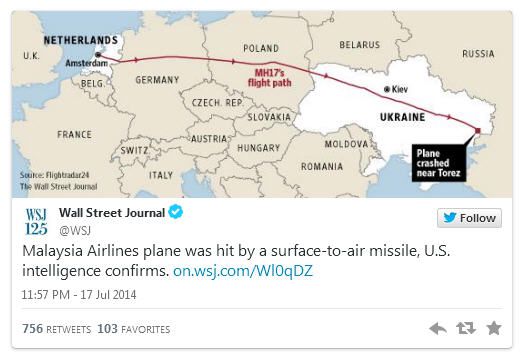 На Донбассе сбит пассажирский самолет Боинг 777