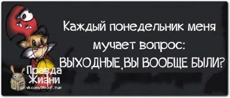 Понедельник с позитивом
