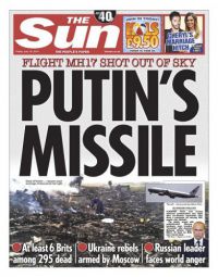 Ракета Путина. Крушение Боинга в Украине на обложках мировых СМИ