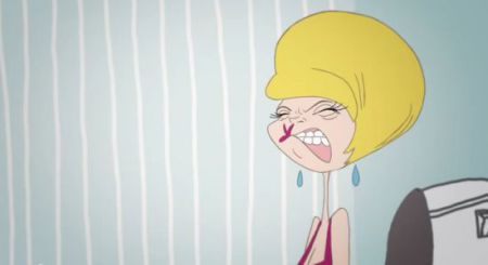Ужасный мультфильм про женщину и говно