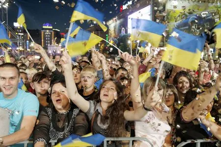 Как украинцы праздновали День Независимости в разные годы