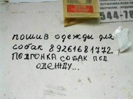 Смешные объявления