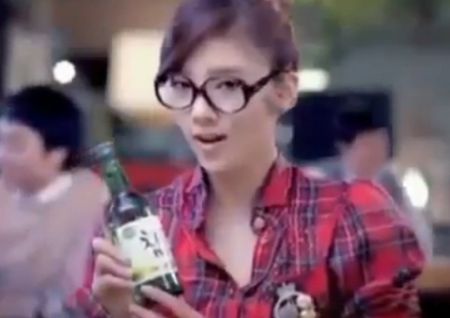 Реклама водки в Корее