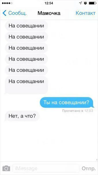 СМС от родителей осваивающих современные технологии