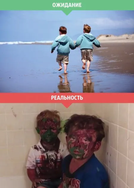 Ожидание vs реальность. Женщины и дети Ожидание vs реальность. Женщины и дети