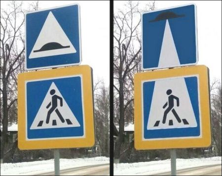 Неожиданные дорожные знаки фото