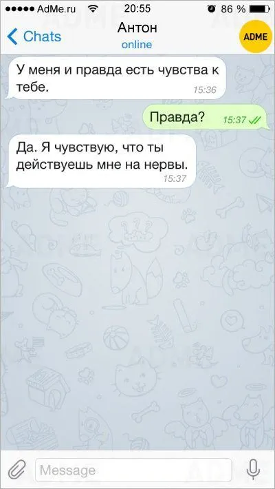 Мастера флирта пишут прикольные смс
