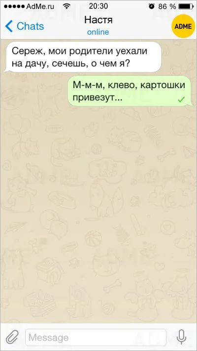 СМС от детей, которые вовсю отрываются на каникулах