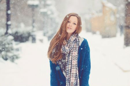 Особенно красивы девушки зимой