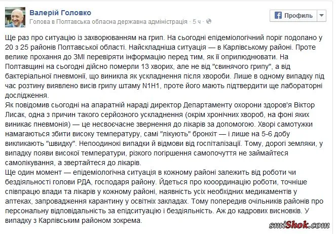 Грипп 2016: динамика эпидемиологической ситуации в Украине Грипп 2016: динамика эпидемиологической ситуации в Украине