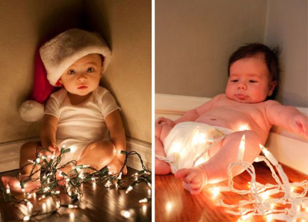 Ожидания vs Реальность: новогодняя фотосессия малышей