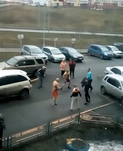 Синее побоище в Новокузнецке