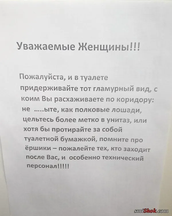 Теперь ясно почему девушки ходят в туалет толпой