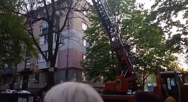 Как в Запорожье кота спасали