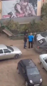 Драка за место на парковке