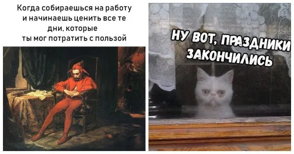 Шутки в картинках про новогодние каникулы (18 фото)