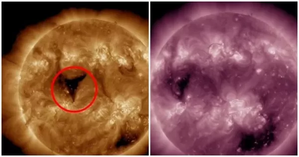 На Солнце обнаружена дыра в 20 раз больше Земли: возможны магнитные бури на Земле