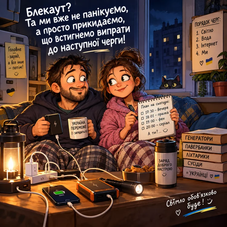 Украинец без света уже не спрашивает «который час?». Он спрашивает «а какая сейчас очередь?». Анекдоты об Украине